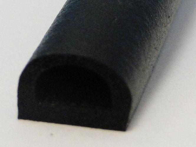 Tarcisa Hö: 7,5mm, Br: 10mm, Moosgummi Halbrundprofil