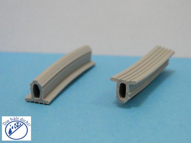 Treppengleitschutzprofil Krando Hö: 8mm, Br: 10mm, Zapfenbreite: 6mm