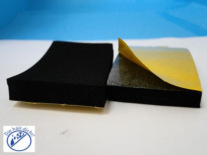 Lenna Hö: 3mm, Br: 50mm, Zellkautschuk selbstklebend, schwarz