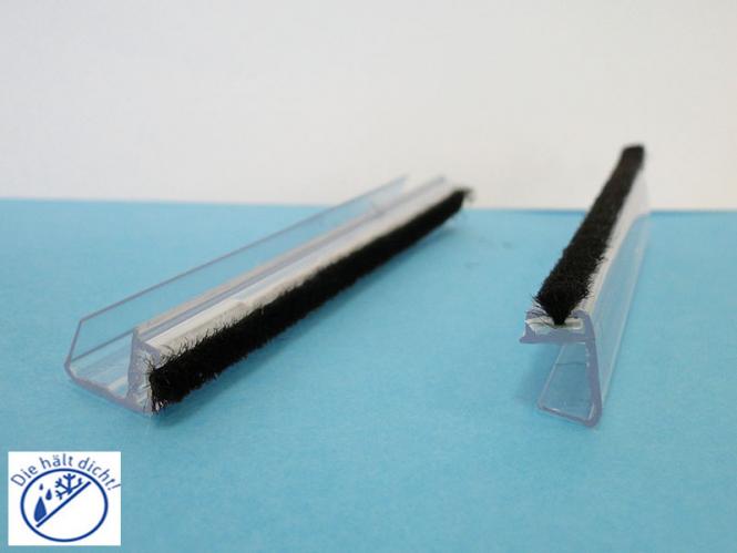 Akanda schwarz 6mm Glas Seitenglaswand