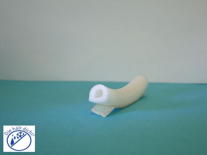 Nugo Hö: 10mm, Br: 12mm, Silikonschaum Hohlkammerprofil selbstkebend