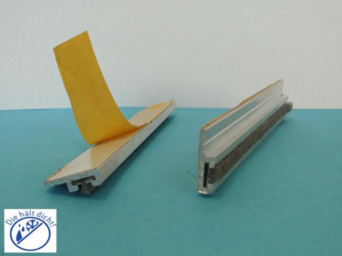 Alu-Klebe-Bürstenschiene Misu