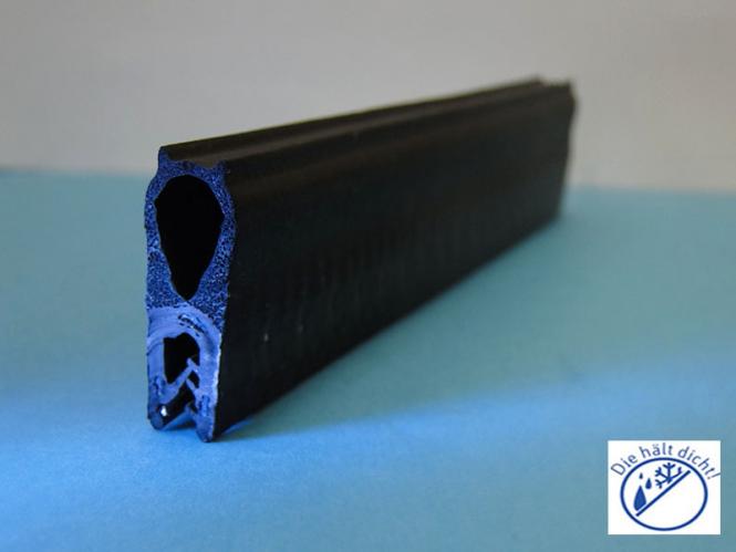 Kantenschutzdichtprofil Liciano mit Brandschutzqualität Hö: 27mm, Br: 9,8mm, Kl: 1-3mm