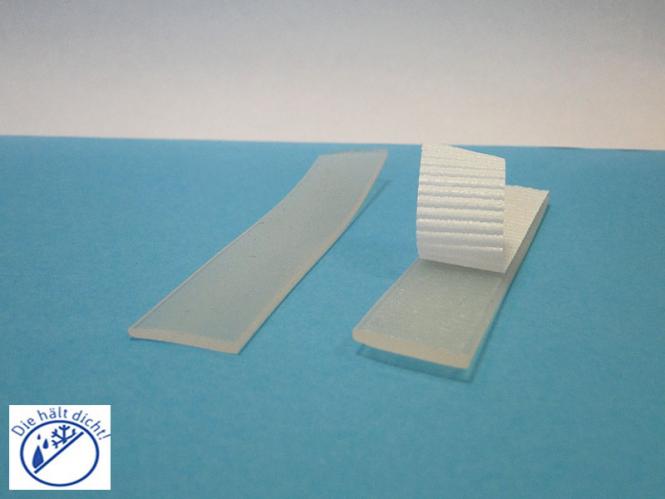 Silikon-Rechteckstreifen Killian Hö: 2mm, Br: 12mm, selbstklebend