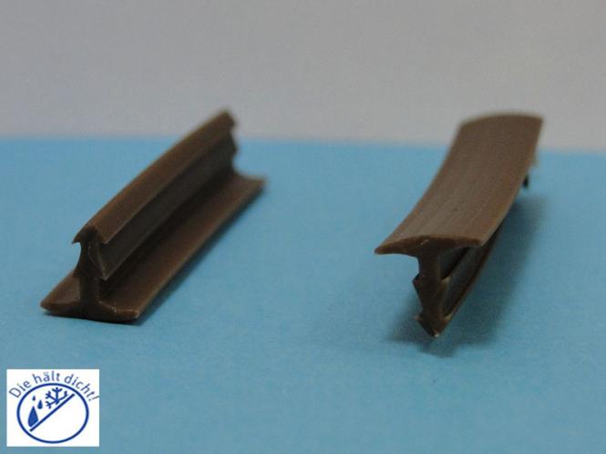 Treppengleitschutzprofil Finola Hö: 8mm, Br: 10mm, Zapfenbreite: 3mm