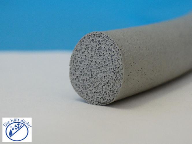 Moosgummi Rundschnur grau EPDM