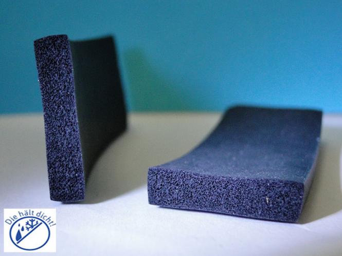 Moosgummi Rechteckprofil NBR Frontara schwarz