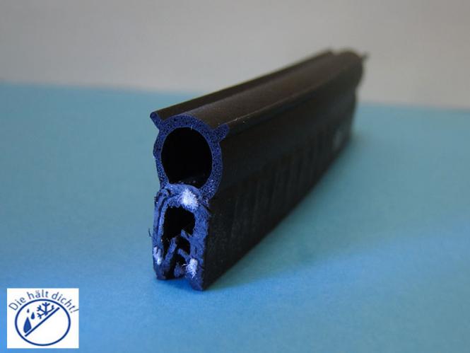 Kantenschutzdichtprofil Paolina mit Brandschutzqualität Hö: 21,5mm, Br: 11mm, Kl: 1-3mm