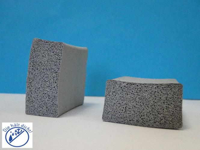 Moosgummi Rechteckprofil NBR Brokula grau