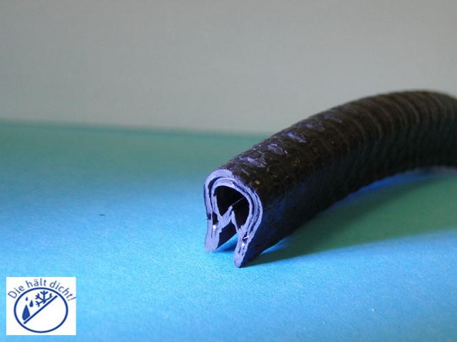 Artemio Hö: 11,4mm, Br: 9mm, Kl: 2-4mm Kantenschutzdichtungen mit Metallklemmband