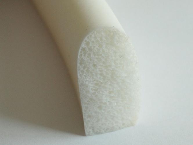 Remonoto Hö: 20mm, Br: 10mm Silikonschaum Halbrundprofil