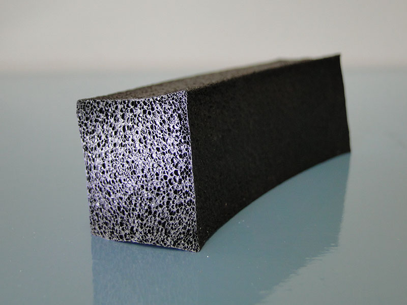 Abbe Hö: 6mm, Br: 40mm, Moosgummi Rechteckstreifen nicht selbstklebend