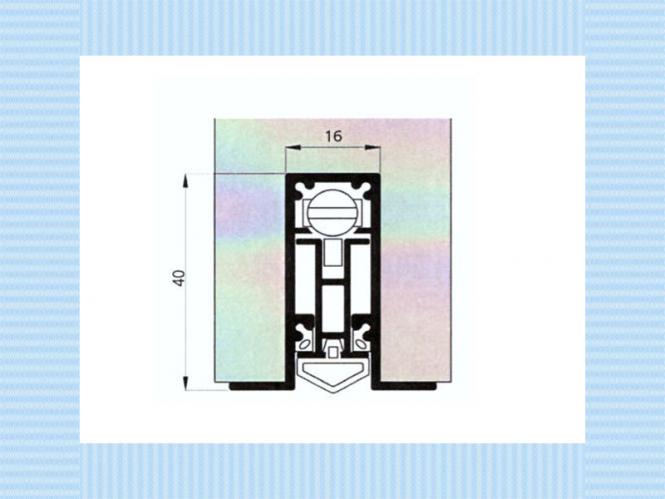 Printo Türbodendichtung mit Gummihohlkörper