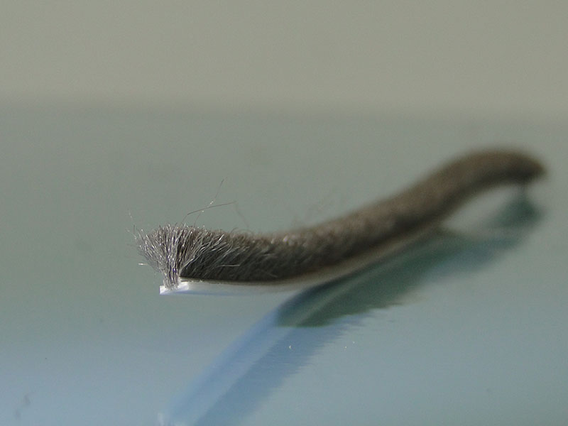 Bürstendichtung Alf nicht-selbstklebend 4,9x9mm grau