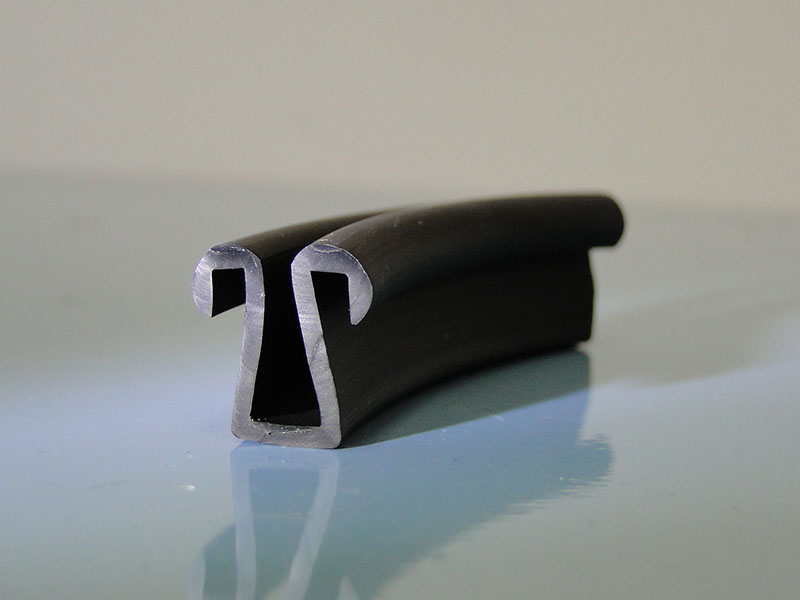 Die Glaseinfassdichtung Kunta für eine Glasscheibe mit zwei seitlichen Dichtlippen