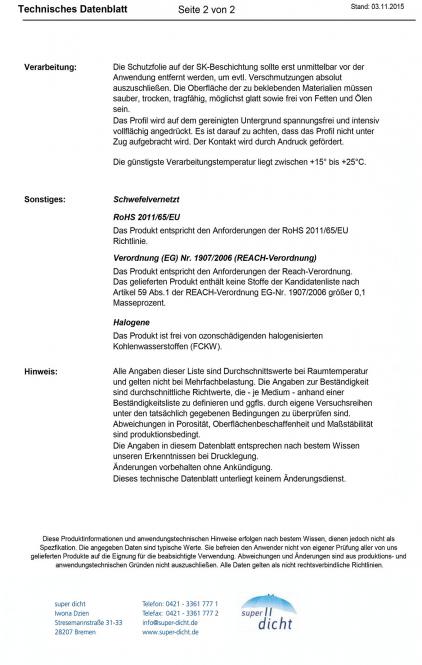 Zellkautschuk Platte Höhe: 12mm Dolfo