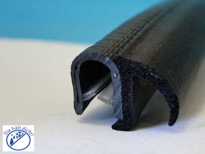 Ainoa Hö: 14,5mm, Br: 21mm, Kl: 1-4mm Kantenschutz mit Metallklemmband