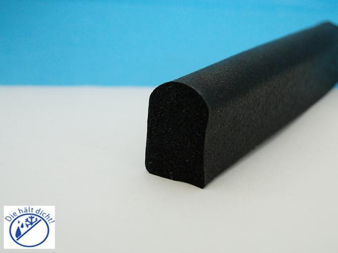 Seforu Hö: 5mm, Br: 6mm, Moosgummi Halbrundprofil