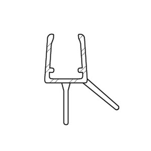 Duschkabinen Aufsteckdichtung Marino für 6-8 mm Glasstärke