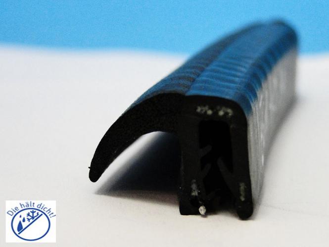 Carita Hö: 13mm, Br: 19,75mm, Kl: 1-2mm Kantenschutz mit Metallklemmband