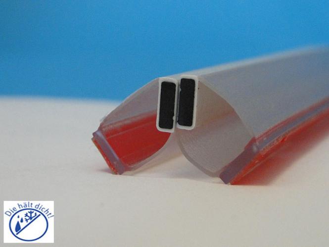 Duschkabinen Einklebedichtung Magnetprofil 90° Set Granziano