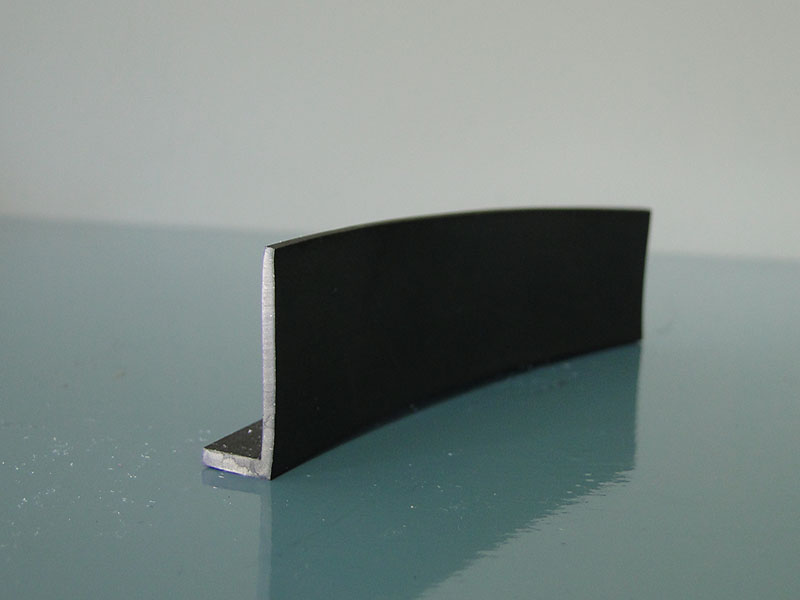 Gummi Winkelprofil  Hö: 10mm, Br: 25mm  Epolon