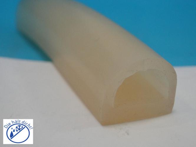 Cleofa Hö: 17mm, Br: 20mm Silikon Hohlkammerprofil