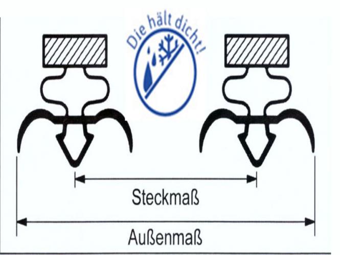 Kühlschrankdichtung Beispiele um selber auszutauschen gesteckt
