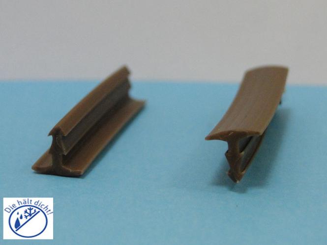 Treppengleitschutzprofil Polanda Hö: 8mm, Br: 10mm, Zapfenbreite: 3mm