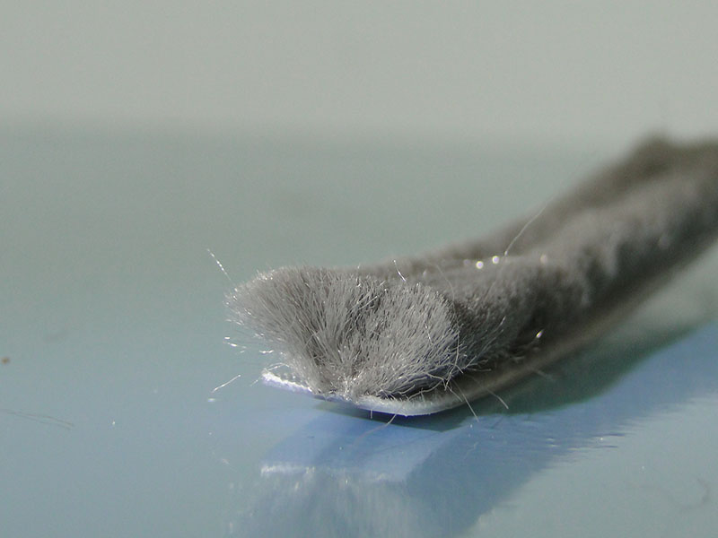 Bürstendichtung Wanda nicht-selbstklebend 12,9 x 9 mm grau