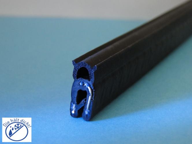 Kantenschutzdichtprofil Saverio mit Brandschutzqualität Hö: 15,6mm, Br: 8,4mm, Kl: 1-2mm