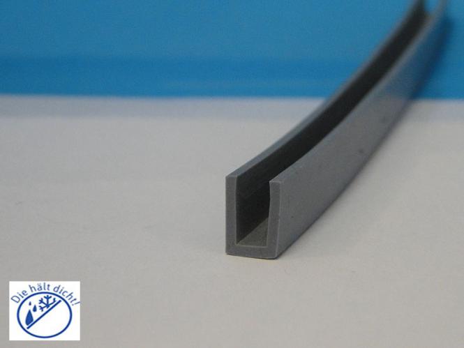 Pasalanda Hö: 6mm, Br: 4mm  Silikon U-Profil