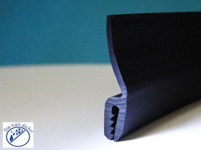 Hö: 19mm, Br: 6mm, Kl: 1,5-2mm Kantenschutz mit Wasserabweislippe