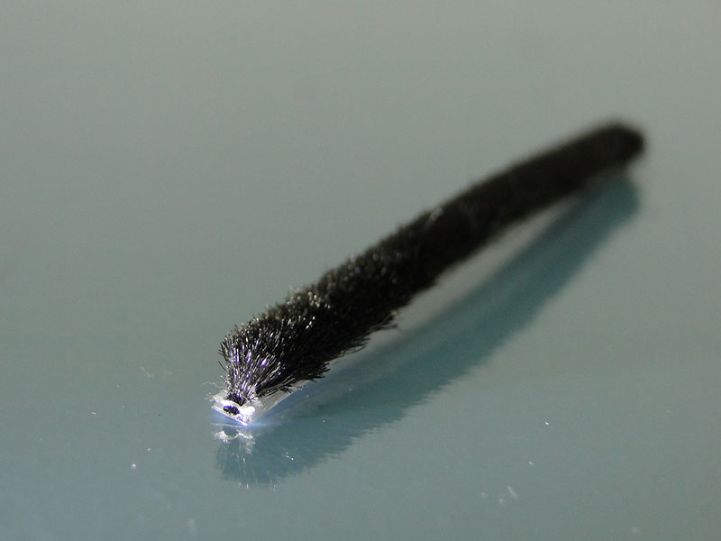 Bürstendichtung Manu nicht-selbstklebend 4,8x10,5mm schwarz