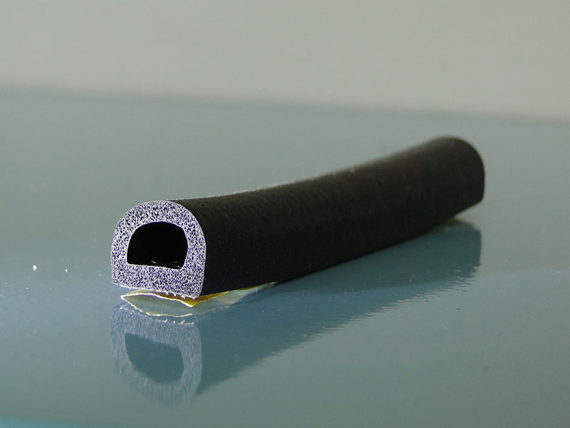 Tati Hö: 9,5mm, Br: 13mm, nicht selbstklebend Moosgummi Halbrundprofil