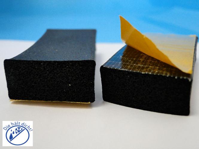 Moosgummi Rechteckstreifen Kamelon einseitig selbstklebend 15x12 mm