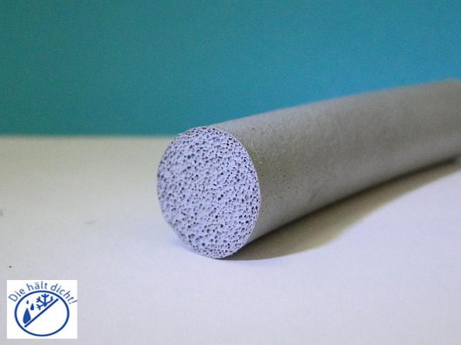 Moosgummi Rundschnur grau NBR