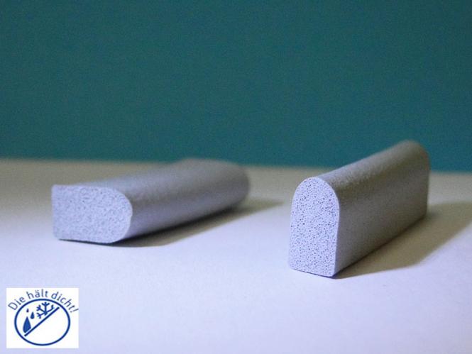 Scilla Hö: 10mm, Br: 6mm, Moosgummi Halbrundprofil