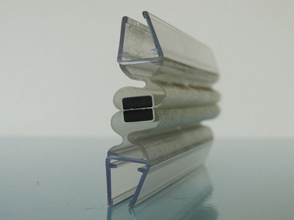 Duschkabinen Magnetdichtung Set Olindo für 6-8 mm Glasstärke, Magnetprofil 180°
