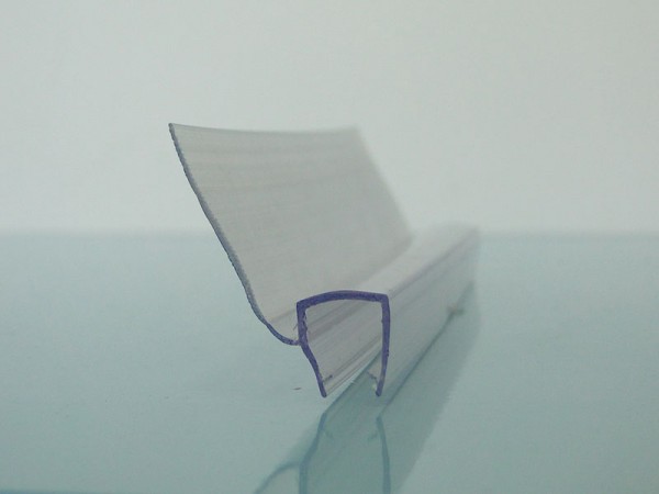 Hart-Weich-Glas-Aufsteckleiste Juno für 8-10mm Glasstärke