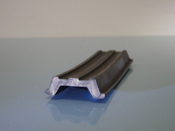 Zierleistengummi Zappo zum aufklemmen auf die vorhandene Metallschiene