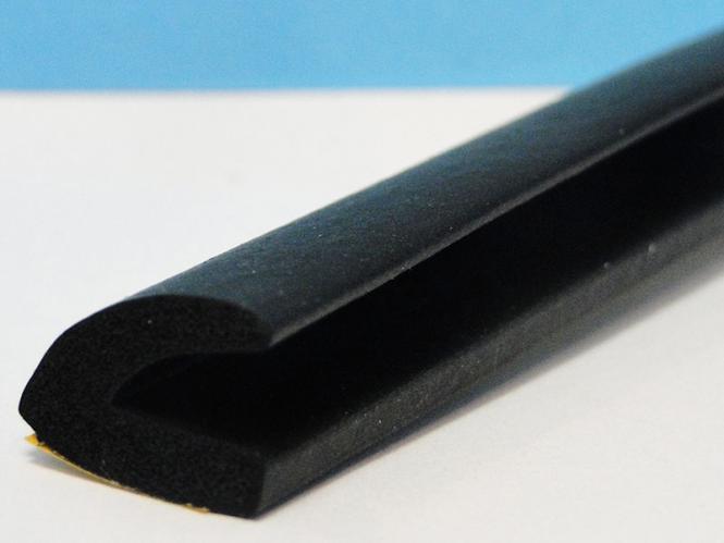 5x20 mm EPDM/SBR Gummistreifen schwarz selbstklebend (10 m)