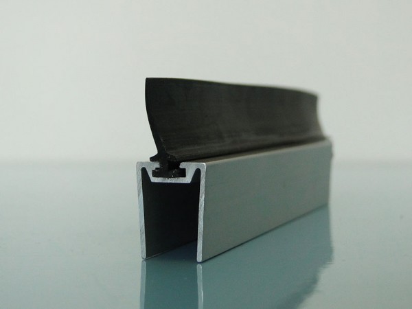Aluminiumleiste mit Lippe Enya 10mm Glas