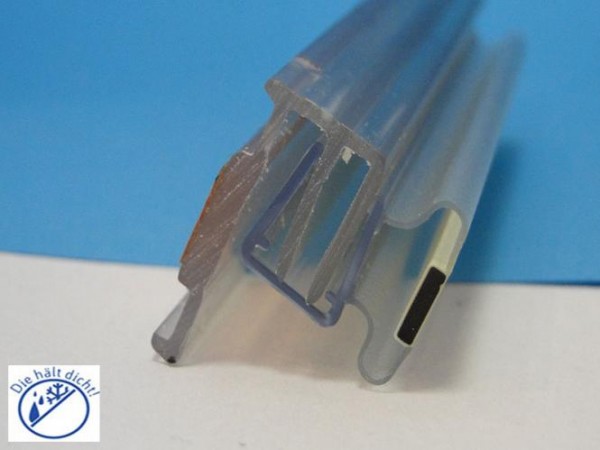 Duschkabinen Magnetdichtung Set Esana für 6-8 mm Glasstärke, Magnetprofil 180°