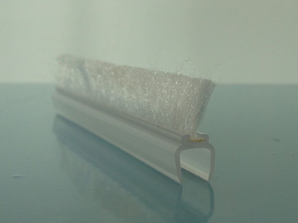 Glasaufsteckbürste Semto für gerade Türen, 6-8mm Glasstärke