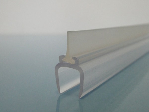 Glasaufstecklippe für gerade zulaufende Türen, 10mm Glasstärke