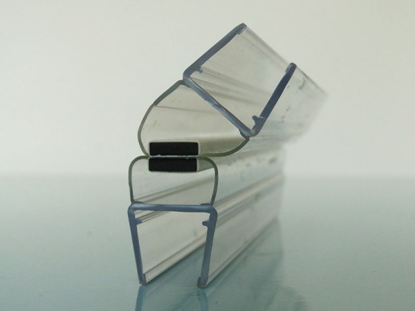 Duschkabinen Magnetdichtung Set Orina für 10-12 mm Glasstärke, Magnetprofil 135°